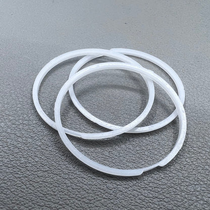 White cushion mount spacer rings set of 3 for 7009 movement watches, precision fit.