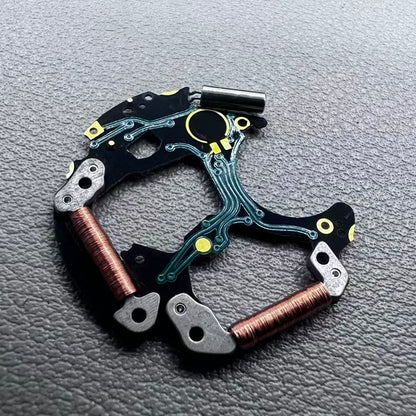 Circuit board for ISA 8171 and ISA 8172 watch movements, precision electronics by ISA.