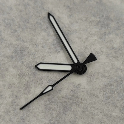 Black NH35 Hands For NH34 NH35 4R35 NH36 4R36 Green luminous Watch Hands