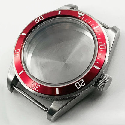 39MM Bezel Domed Sapphire Crystal Case for NH34 NH35 NH36 NH38 ETA 2824 PT5000