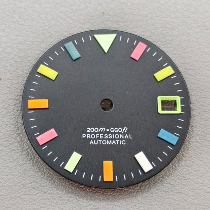 watch dial with S logo