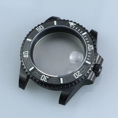 40.5mm IPB Stainless Steel Case Sapphire Glass fit NH35 Carbon Fiber Bezel