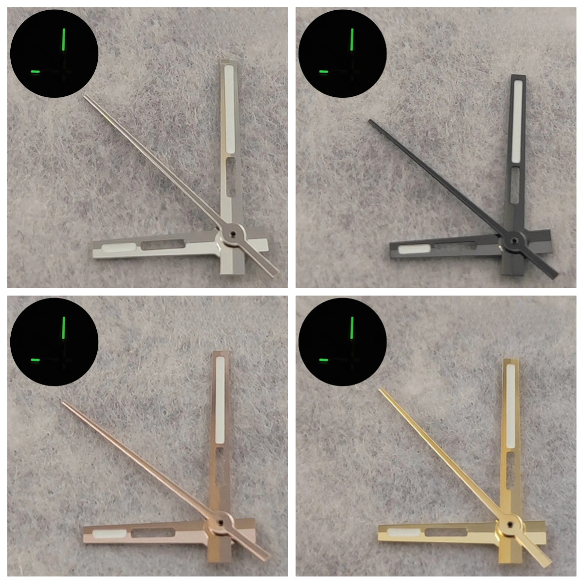 Modified Watch Hands Pointers C3 Luminous For NH35 NH36 NH38 7S26 4R35 4R36