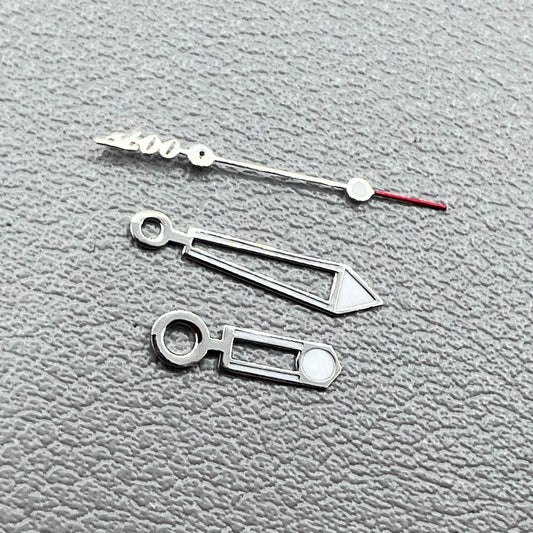 Aiguilles de montre avec luminescence verte et bordure argentée pour mouvement Miyota 8205 8215 821A 2813