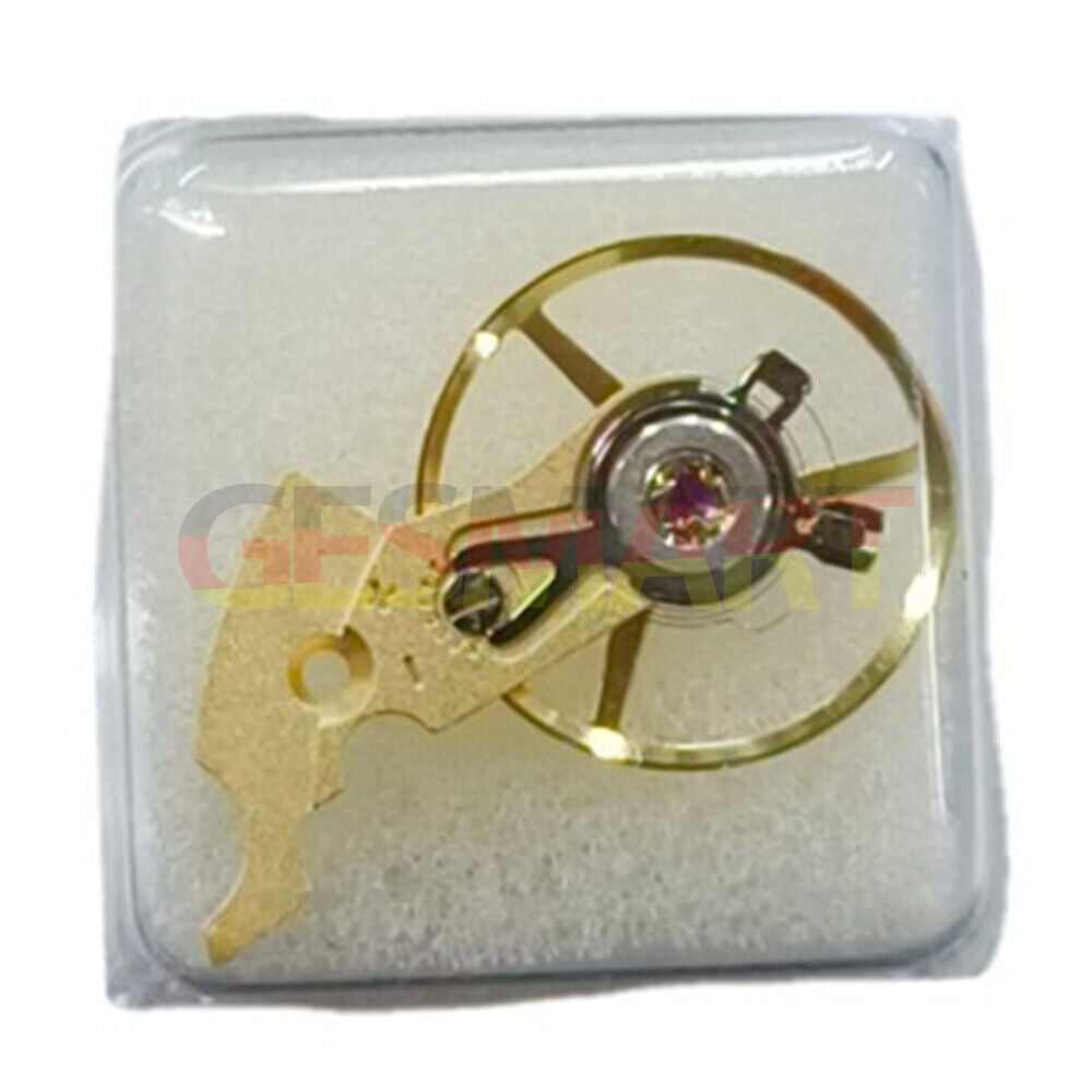 Golden complete balance wheel with splint for ETA 2824, 2834, 2836 watch movements, precision part.