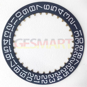 Dark Blue+White Font Watch Date Disk Wheel Date Wheel for Dandong 7770 Date At 3