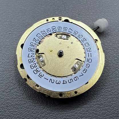 Swiss ETA251.272 ETA251.274 Golden Watch Quartz Movement Date@4 White Disk