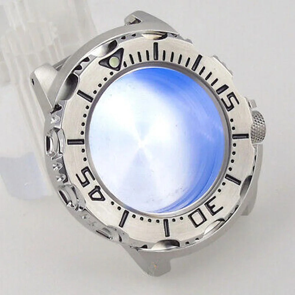 42MM Sapphire Glass Monster Watch Case Fit For NH35A Nh36A ETA 2824 Movement