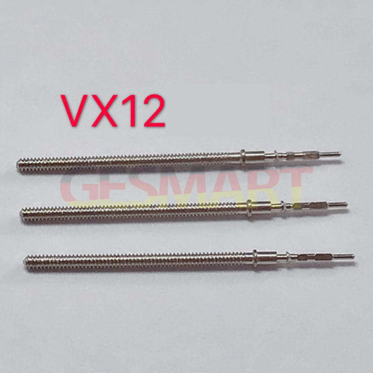 Lot de 10 tiges de remontoir pour mouvement à quartz VX12, VX32 et VX42