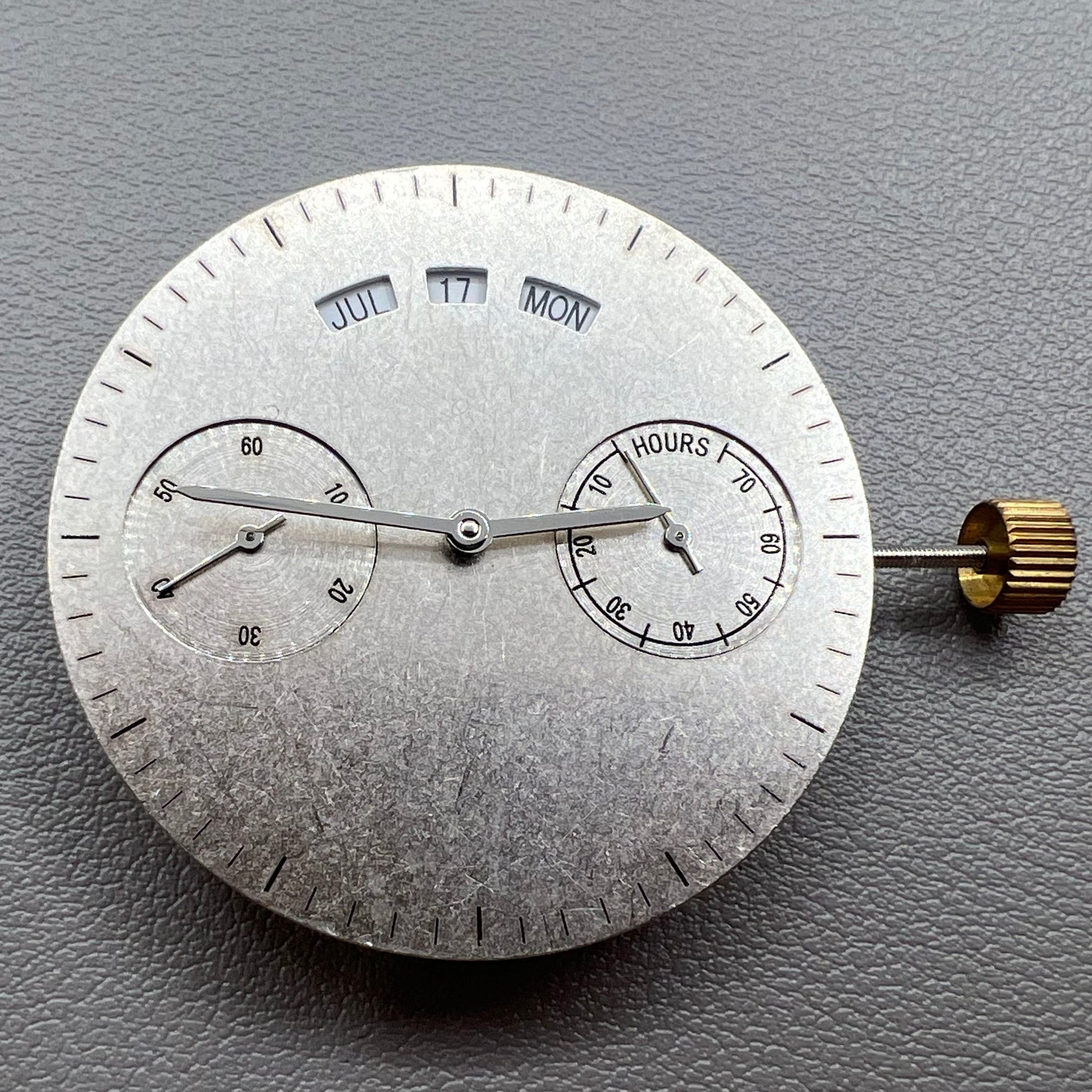 Perpetual Calendar watch movement by Dandong, precision replacement part for timepieces.