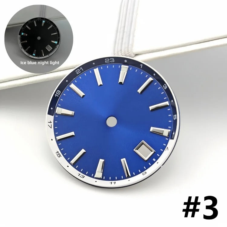 32mm BGW9 Ice Blue Luminous Watch Dial for NH34/NH35/NH36/4R35A/4R36A Movement