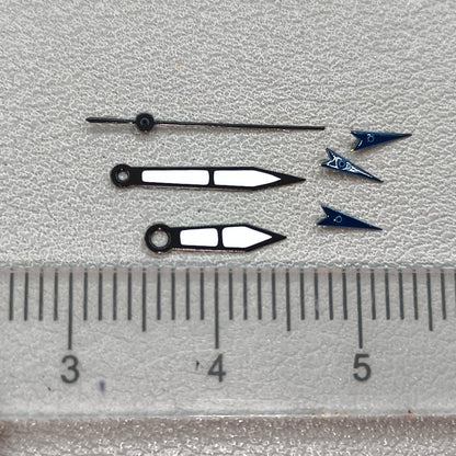 15mm Blue Small Second Hand Black Trim Watch Hands for OS10 OS60 OS80 Movement