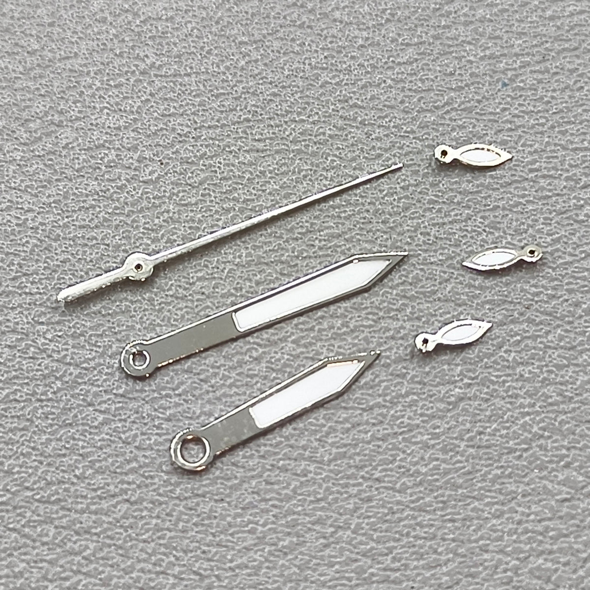 14mm Green Lume Silver Trim Watch Hands for OS10 OS60 OS80 Movement Watch Part