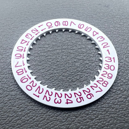 2 PIECES Red Character White Background Disk Date Wheel for NH35 NH36 Date@3