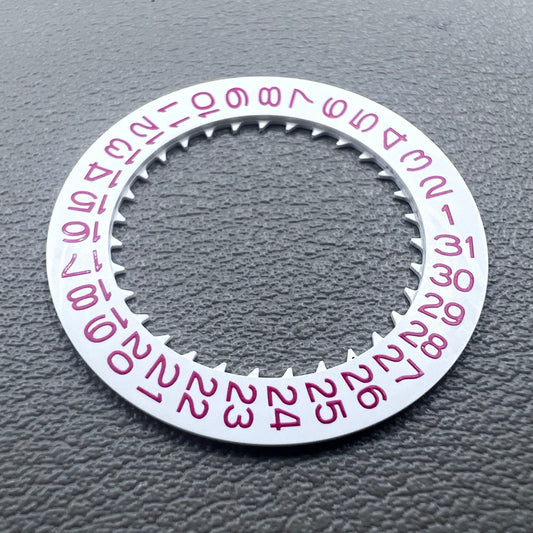 2 PIECES Red Character White Background Disk Date Wheel for NH35 NH36 Date@3