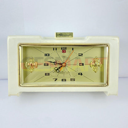 Shanghai Factory diamond mechanical alarm clock with vintage design and precise timekeeping
