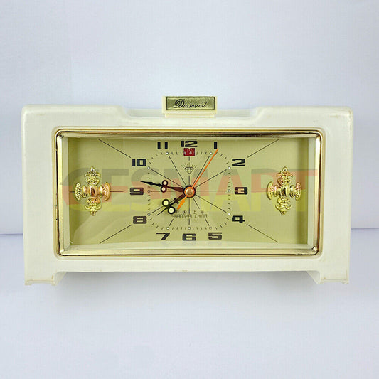 Shanghai Factory diamond mechanical alarm clock with vintage design and precise timekeeping
