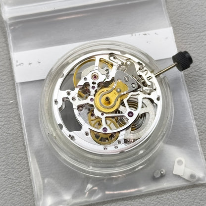 Replacement Hollow Silver 2824 Automatic Mechanical Movement 3 Hands No Calendar