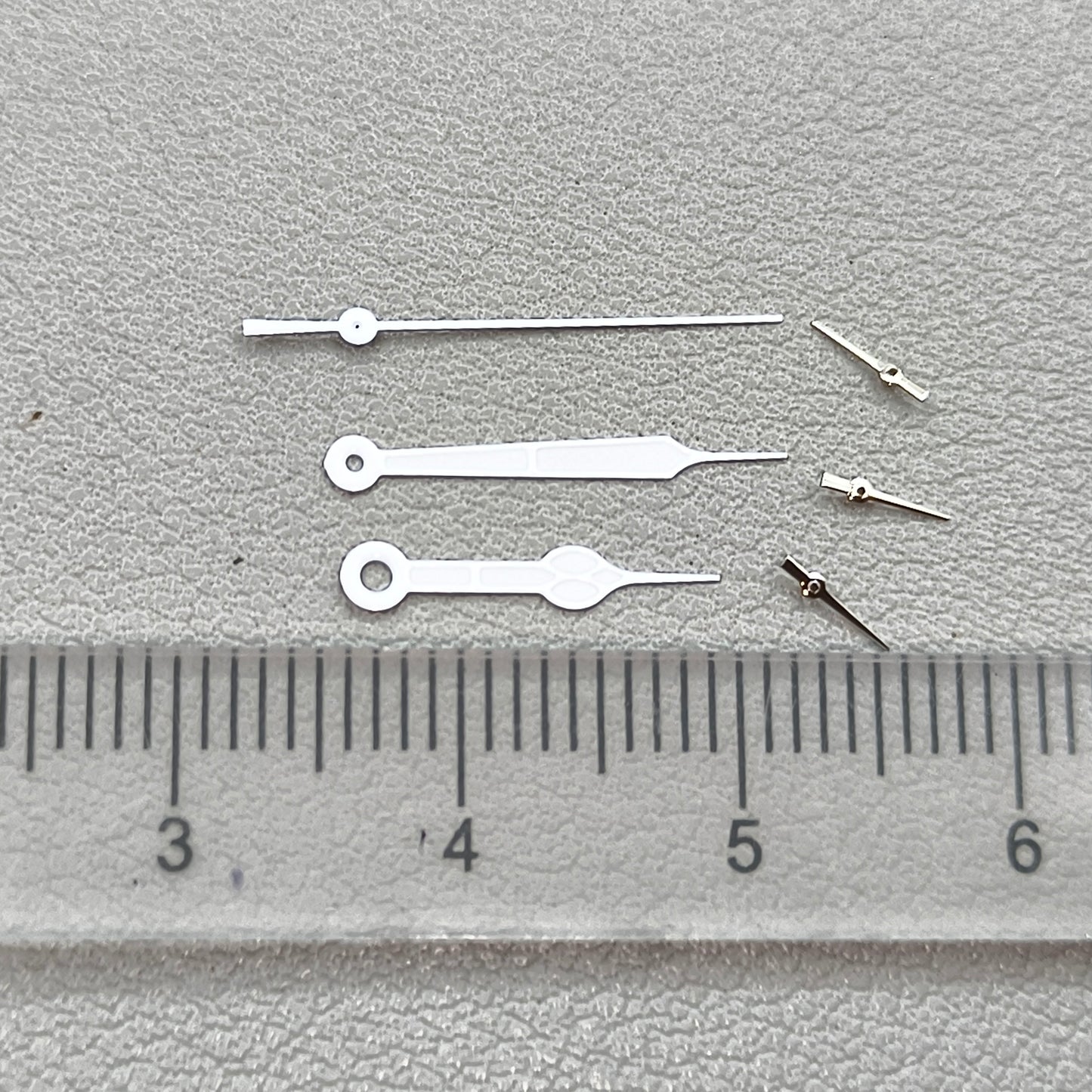2 Sets/Pack White Trim Green Lume 6Pins Watch Hands for Miyota OS20 0S20