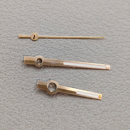 2 Sets Green Lume Modified Dayjust Rose Golden Trim Hands Set for Miyota 8285 Movement