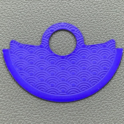 Purple wave rotor overlay for NH35 NH36 7S26 4R35 movements, enhancing watch accessory aesthetics.