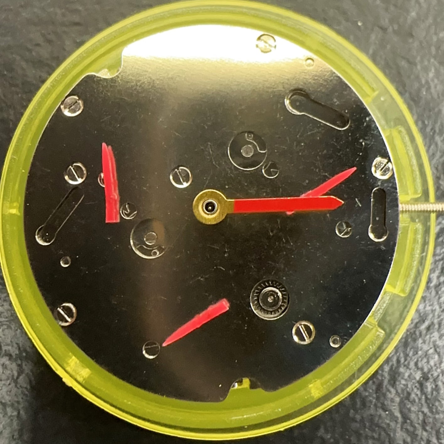 China Made Nanning 3836 automatic watch part featuring mechanical movement and six hands for precise timekeeping.