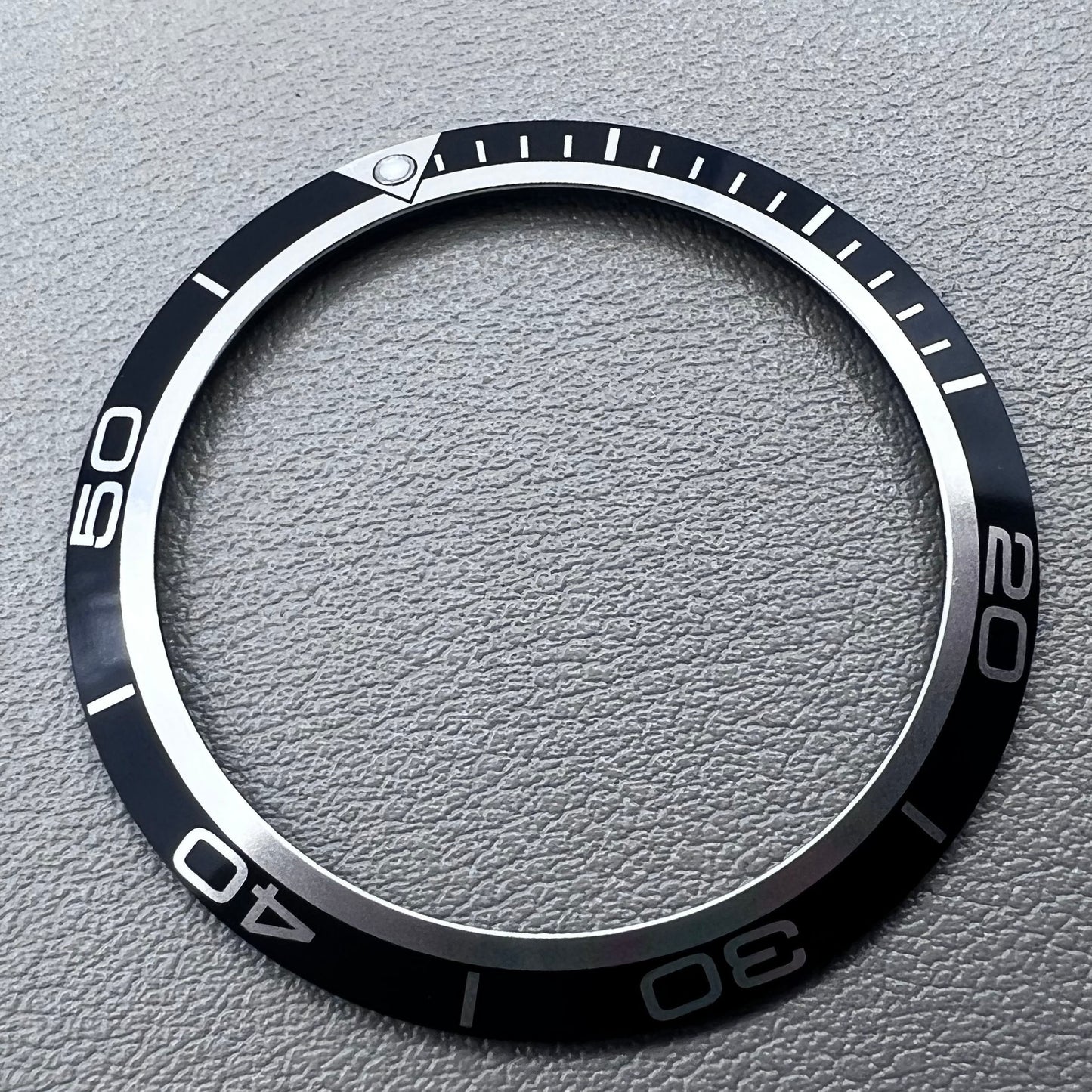 41mm Black Aluminium Alloy Watch Bezel Insert for Omega Seamaster 600