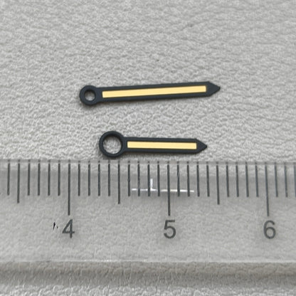 Orange Lume Black Trim Arrow Shaped Watch Hands for ST3600/ST3620/ETA6497/6498