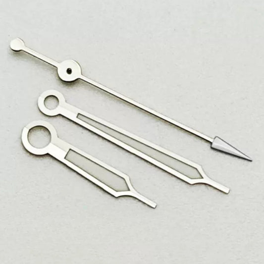 Green Lume Silver Trim Watch Hands Set for ETA2824 2836 PT5000 Movement