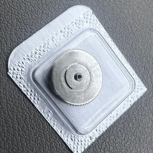 Swiss Silver Barrel designed for ETA 2824 2836 movement, complete mainspring included, precise watch accessory.