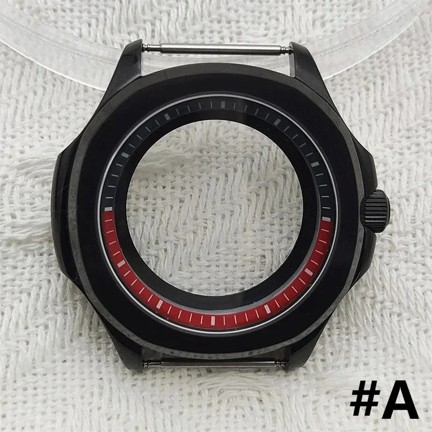 39MM Stainless Steel Colorful Ring Sapphire Glass Cover 5ATM for NH35/NH36/NH70