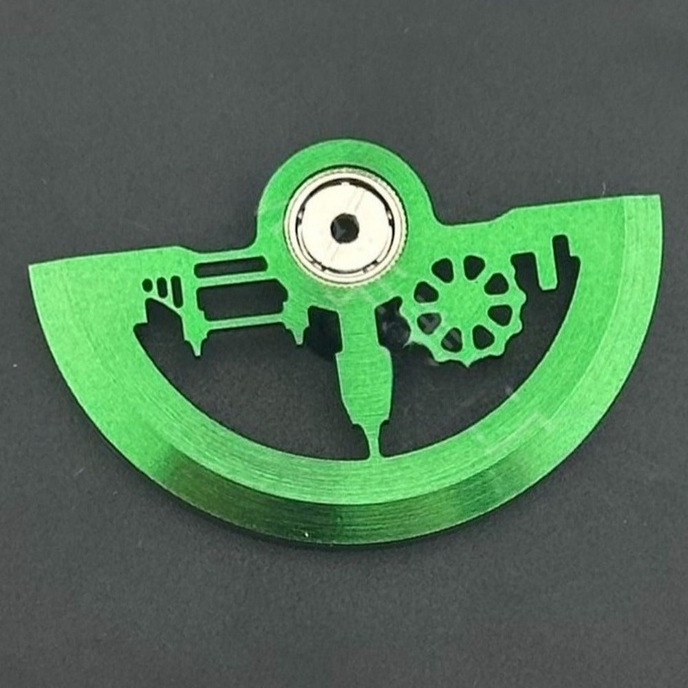 Modified Green City Theme Hollow Rotor Oscillating Weight for NH35 NH36 Movement