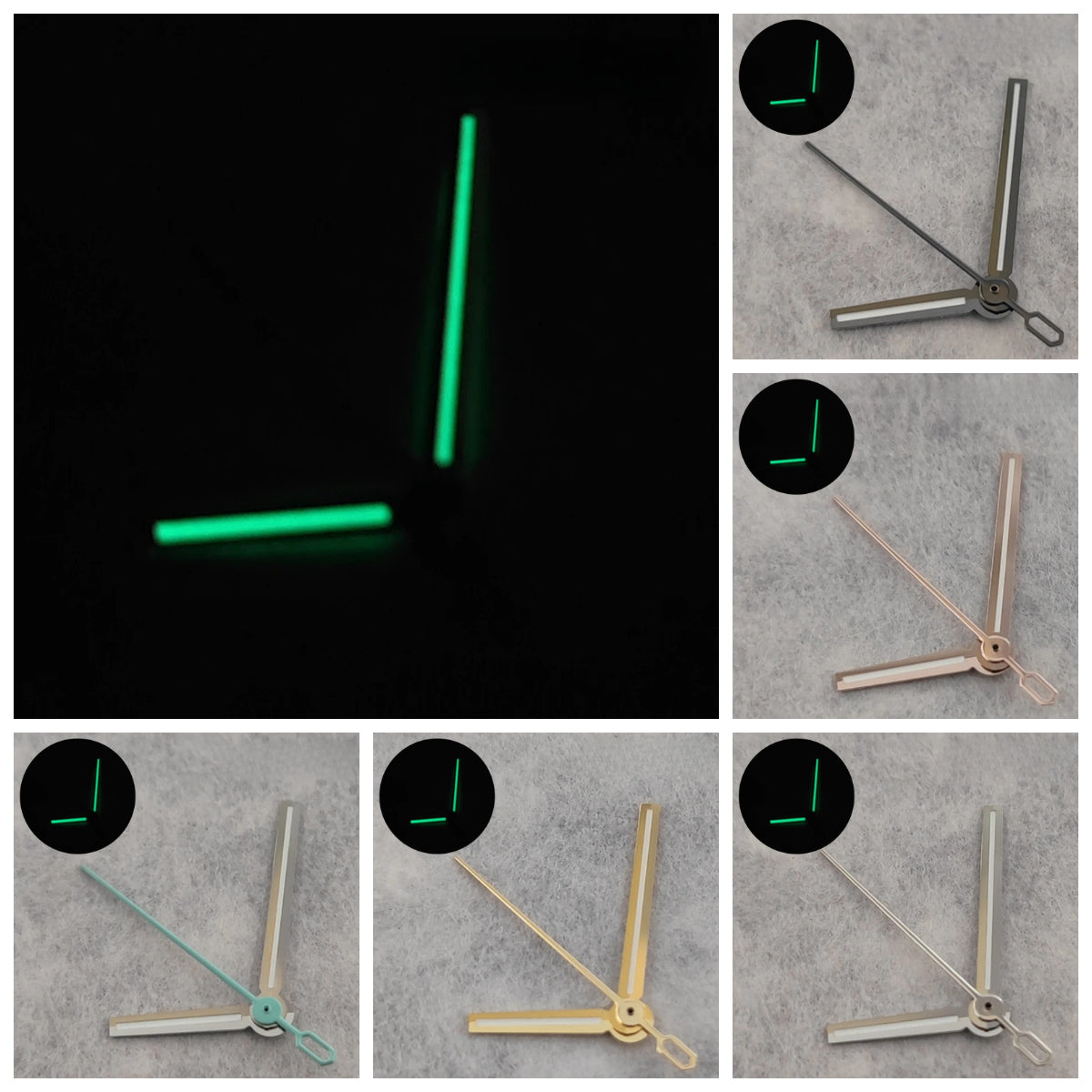 NH35 Green Luminous Fit NH35 NH36 NH38 NH39 NH70 NH72 Watches Hands
