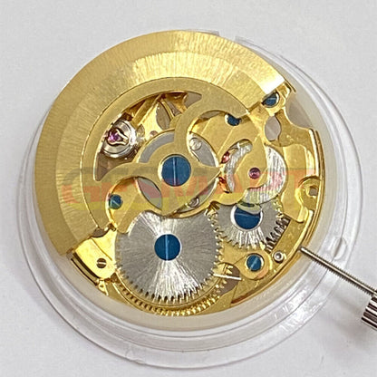 In China hergestelltes, geschnitztes, goldenes, hohles 7120-Automatik-Uhrwerk