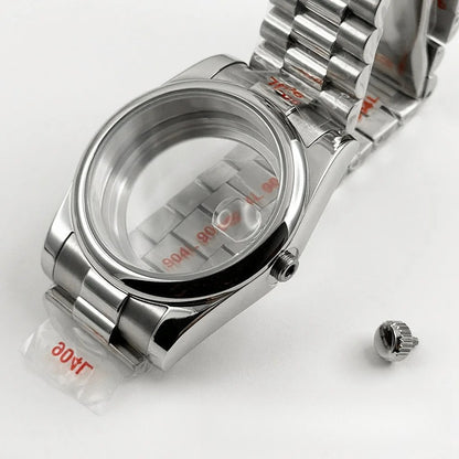 36MM/40MM Round Bezel Watch Case Sapphire Crystal for NH34 NH35 NH36 ETA2824