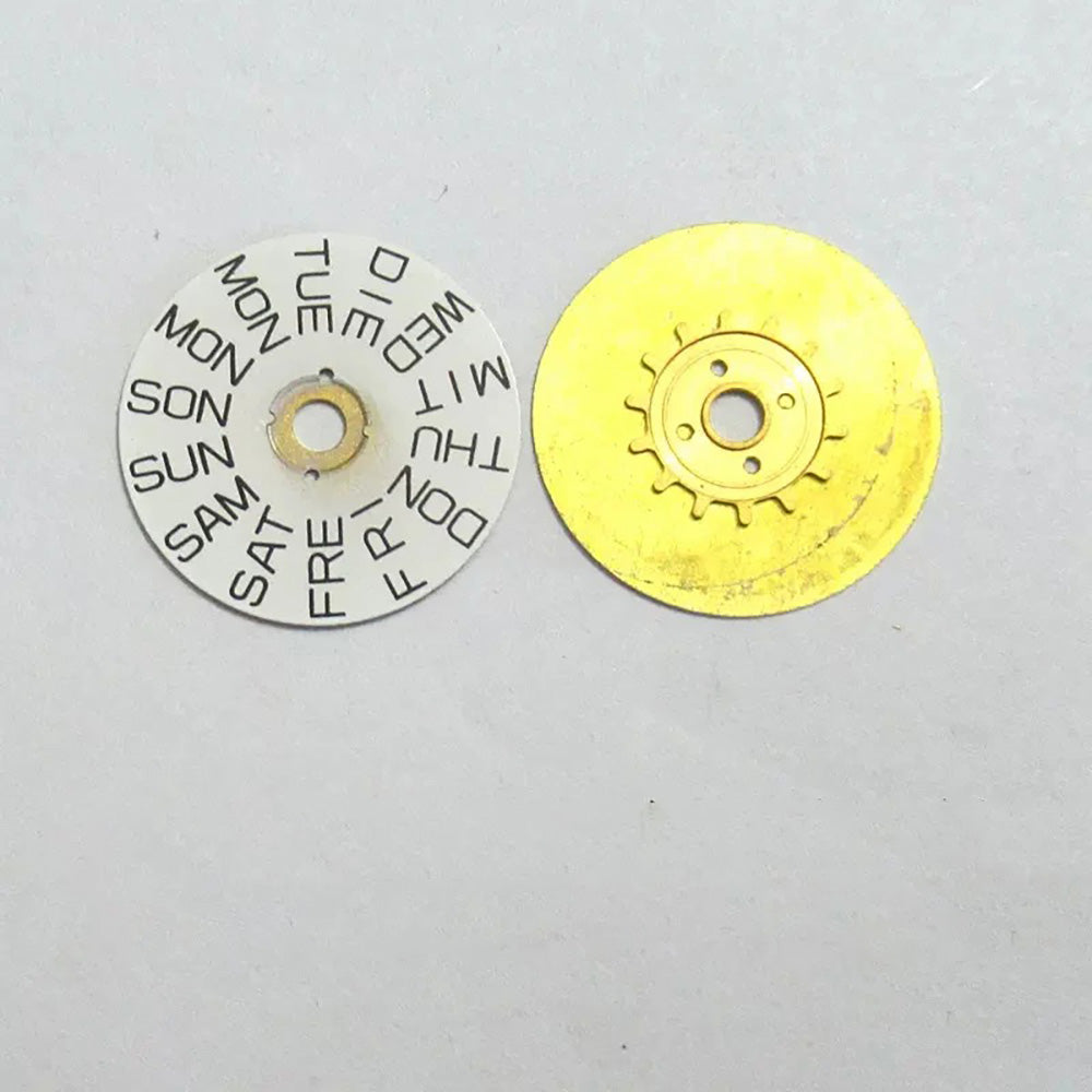 Set of 2/4 date wheel discs for ETA 2836-2 2836 watch movements, compatible with H3/H6 models.