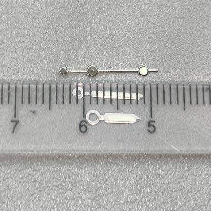 2 Sets Silver Trim Lume Watch Hands for Miyota 2035 Watch Quartz Movement