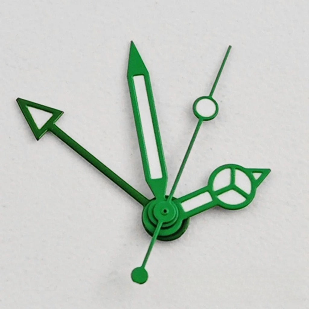 GMT NH34 Green Luminous Silver Gold Black Watch Hands for NH35 NH34A 4R34