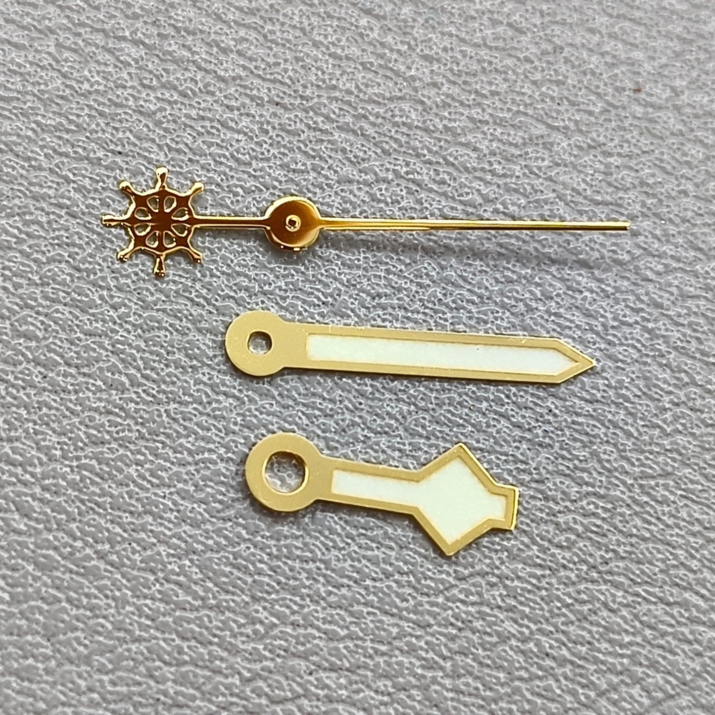 Green Luminous Golden Trim 3 Pins Watch Hands for NH36 NH35 7S26 Movement