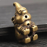 Copper Cute Rhinoceros Trinket Vintage Hand Carved Bronze Model Figurines