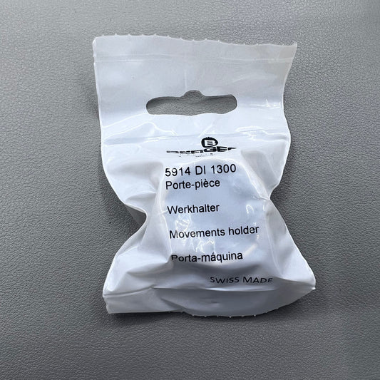 Bergeon 5914 reversible watch movement holder with knob for OMEGA 8500 caliber maintenance