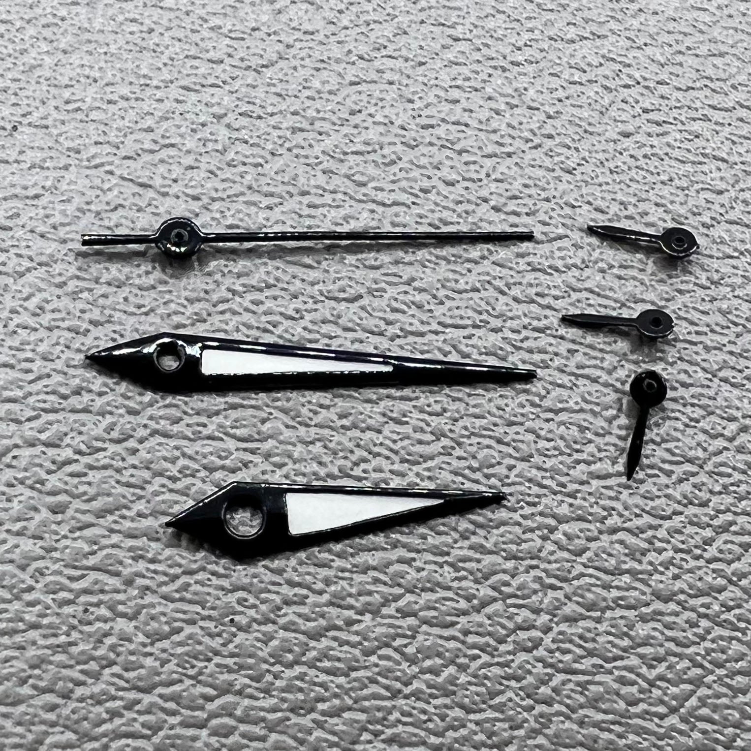 Black arrow-shaped watch hands with trim, compatible with Epson VX3J VX9J VX7J VX3N VX9N VX42,.