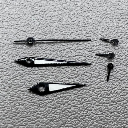 Black arrow-shaped watch hands with trim, compatible with Epson VX3J VX9J VX7J VX3N VX9N VX42,.