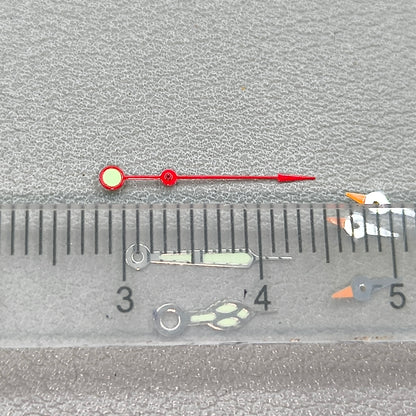 13mm Red Second Hand Silver Trim Lume Watch Hands for OS10 OS60 OS80 Movement Watch Part