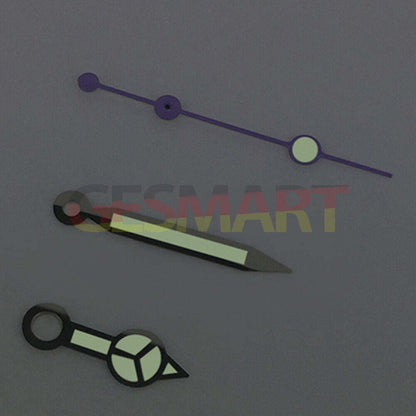 Purple Second Hand Green Luminous Watch Hands for ETA2836/2846/2824 Movement