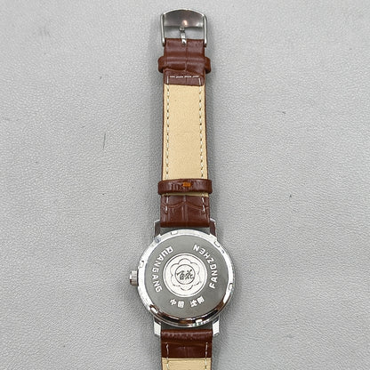 37mm China Baihua Silver Dial Shock-Resistant Manual Mechanical Watch 19 Jews