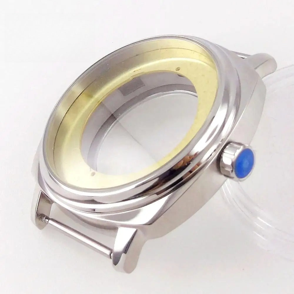 42mm Square Polished Watch Case For NH35 NH36 8215 821A ETA 2836 Mingzhu 2813