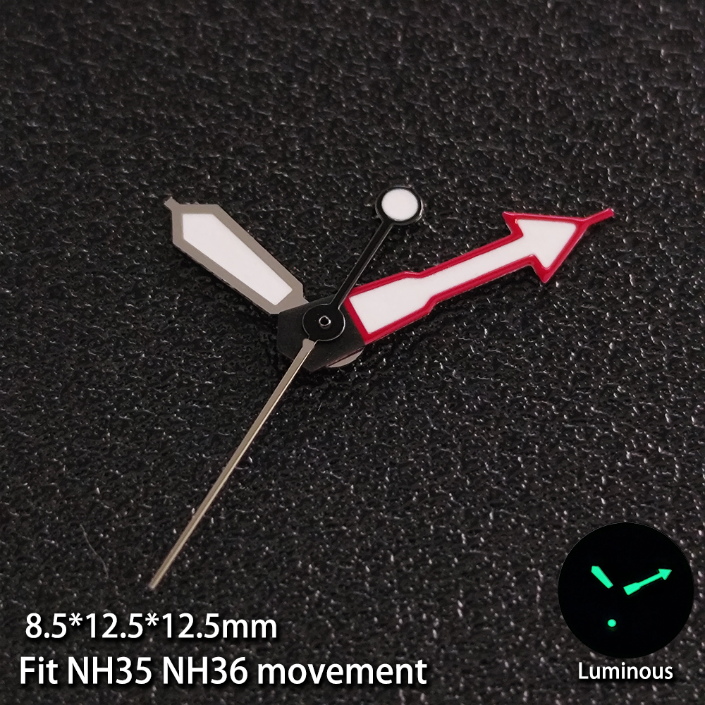 Modified Multicolor Watch Hands For NH35 NH36 Movement with Luminous