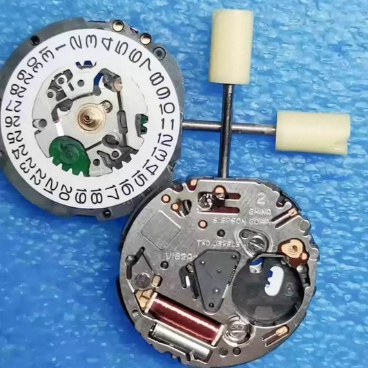Seiko V187 Aquartz movement replacement part, original Japan-made for precise watch repairs.