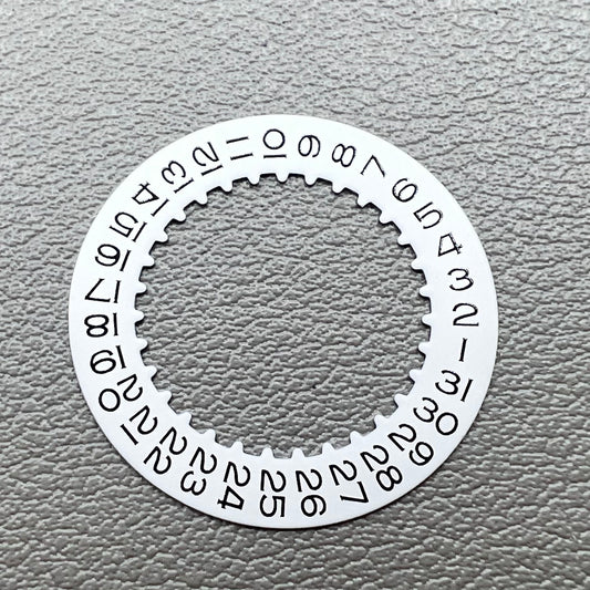 Roue de disque de date blanche Roue de date de remplacement générique pour mouvement RLX 3235